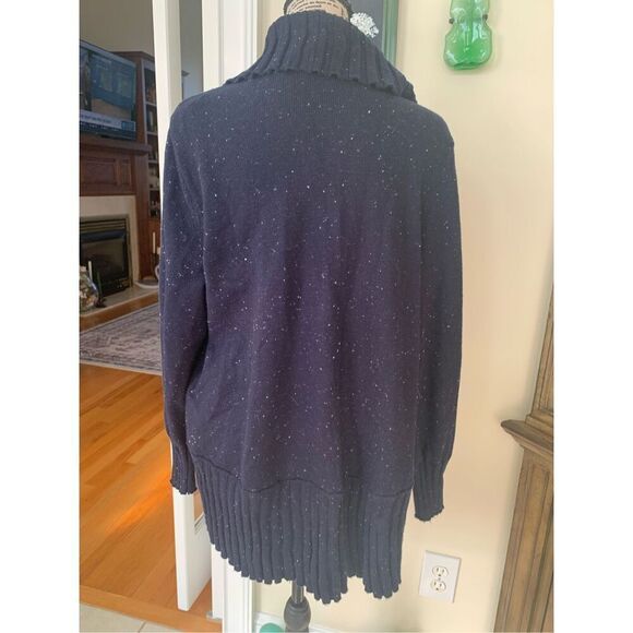 Talbots Donegal Open Front Cardigan Shawl Speckled - Picture 6 of 10